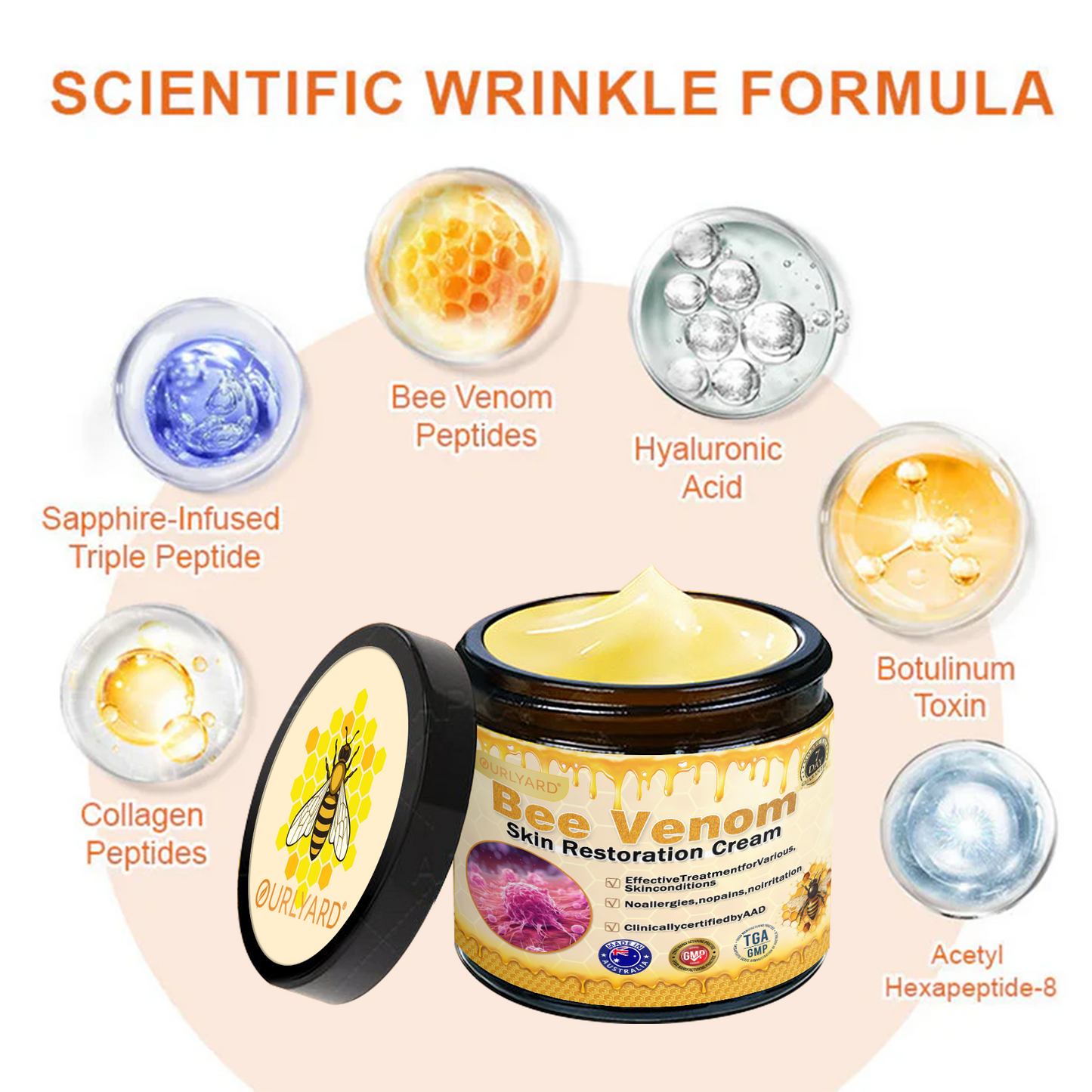 💥Schváleno TGA: Ourlyard® Bee venom Pro komplexní krém — 🔥Časově omezená sleva 80 %🔥