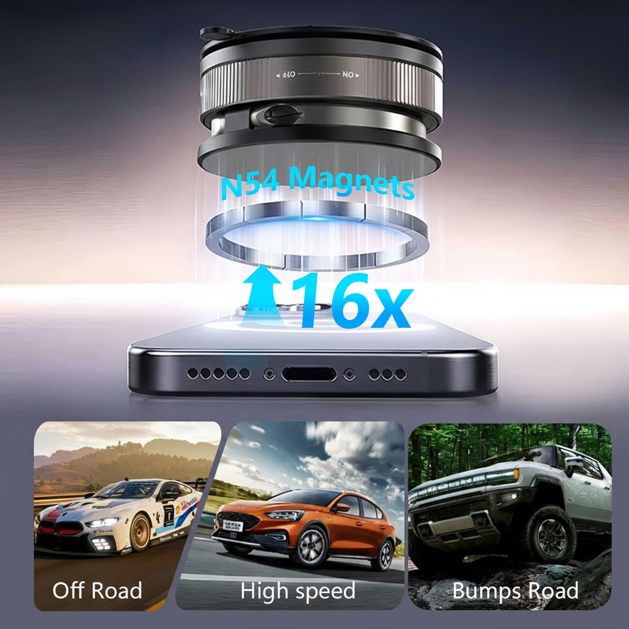💥Hot Sale 60% OFF💥Magnetic Phone Stand, 🔄360° Fordable and Retractable The Ultimate Viewing Companion🚗📱