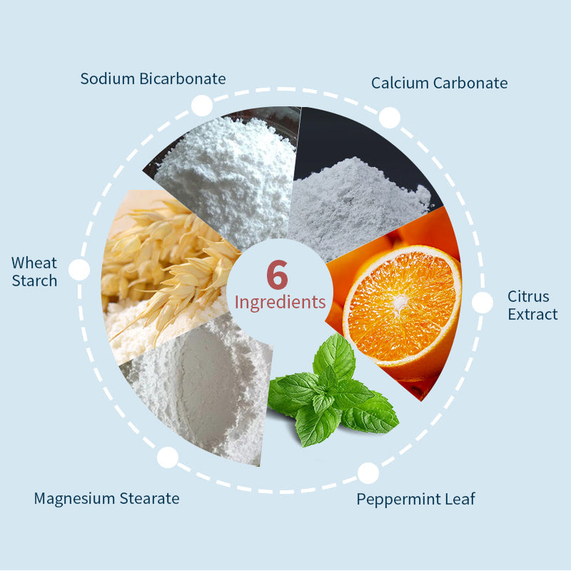 💧Smileasego™ Bělicí remineralizační zubní prášek, bez fluoridu, leštidlo na zuby a odstraňovač skvrn